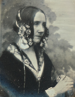 Ada Lovelace daguerreotype black and white image by Antoine Claudet