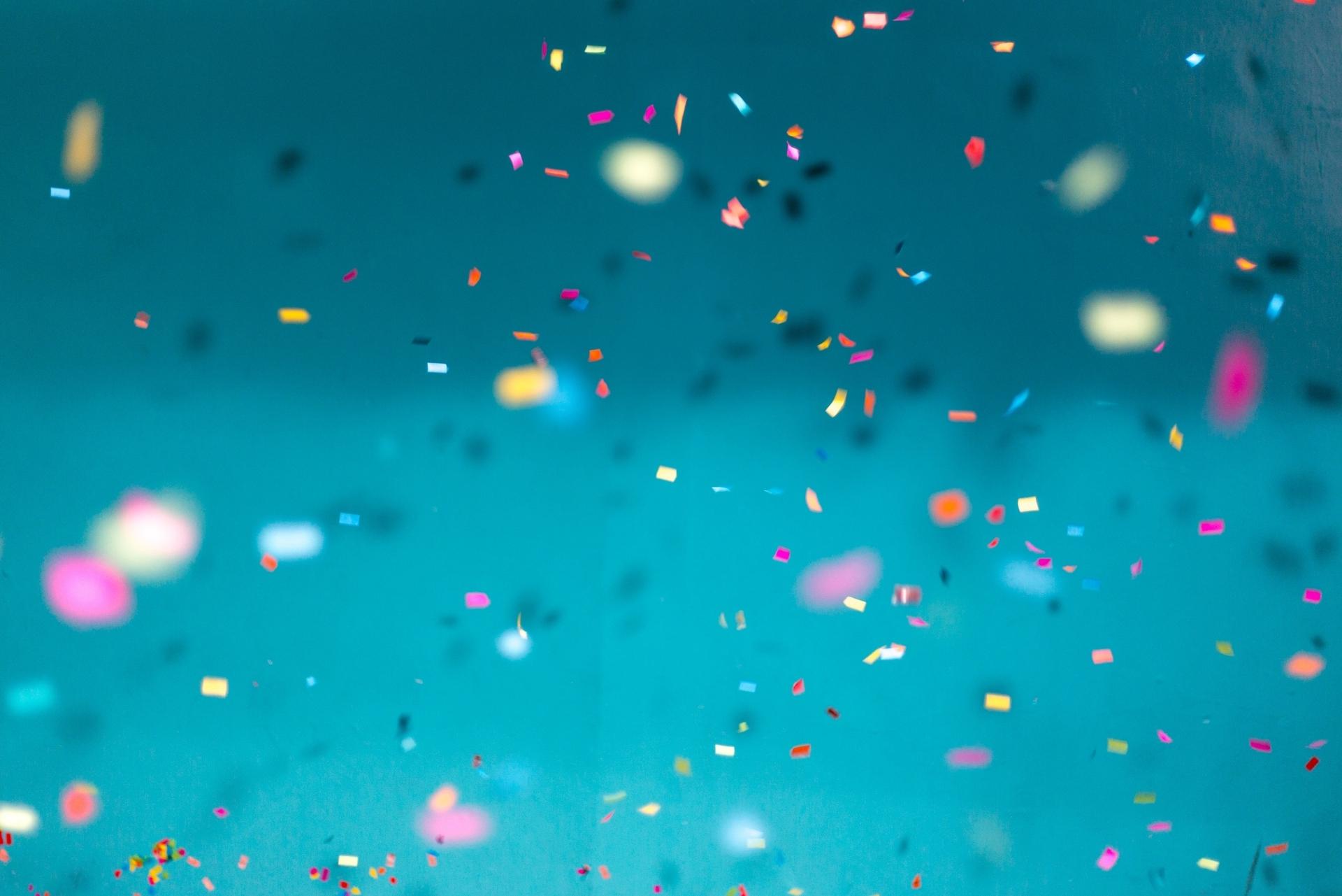 Confetti (Photo by Jason Leung on Unsplash)