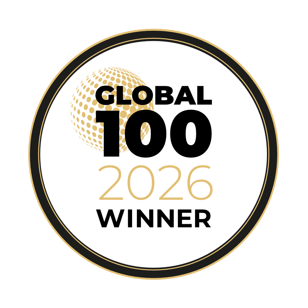 Global 100 2026 Award Logo - Best IT Support and Cybersecurity for SMEs - The PC Support Group