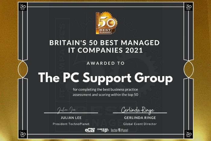 Britain's 50 Best Managed IT Companies 2021