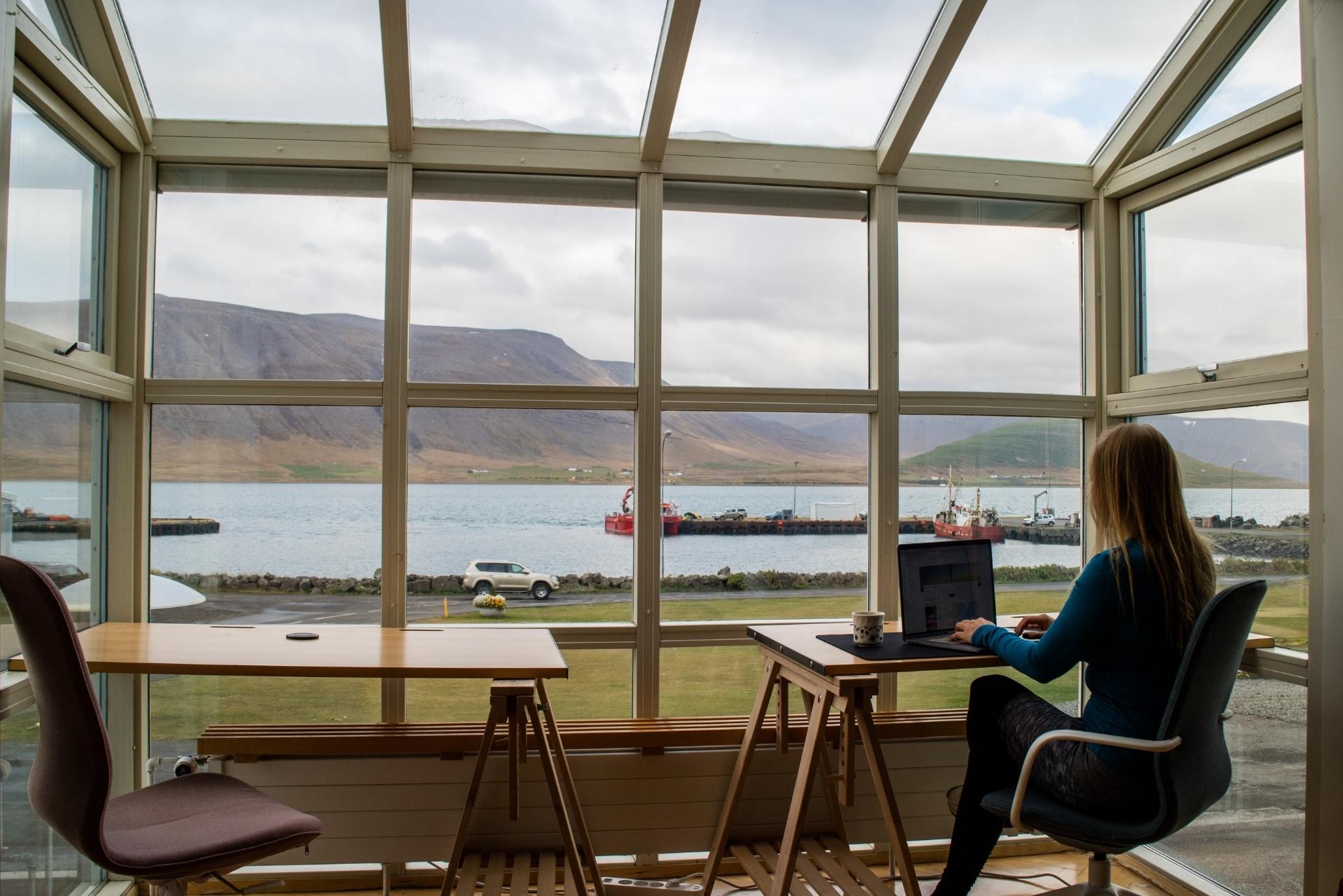 A Woman Working From Home